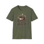 Coffee Cats Repeat T-Shirt